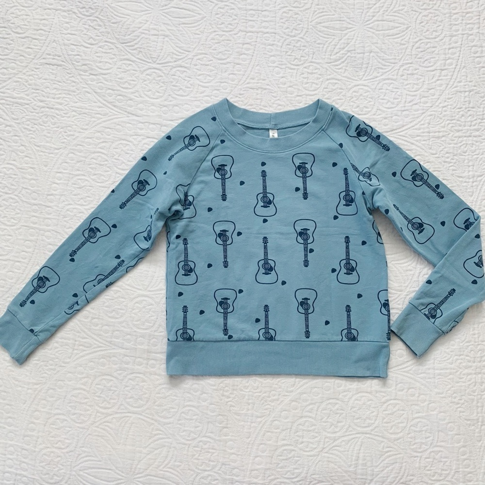 Noni Bee Girls' Lightweight Sweatshirt, Guitar‎ Print